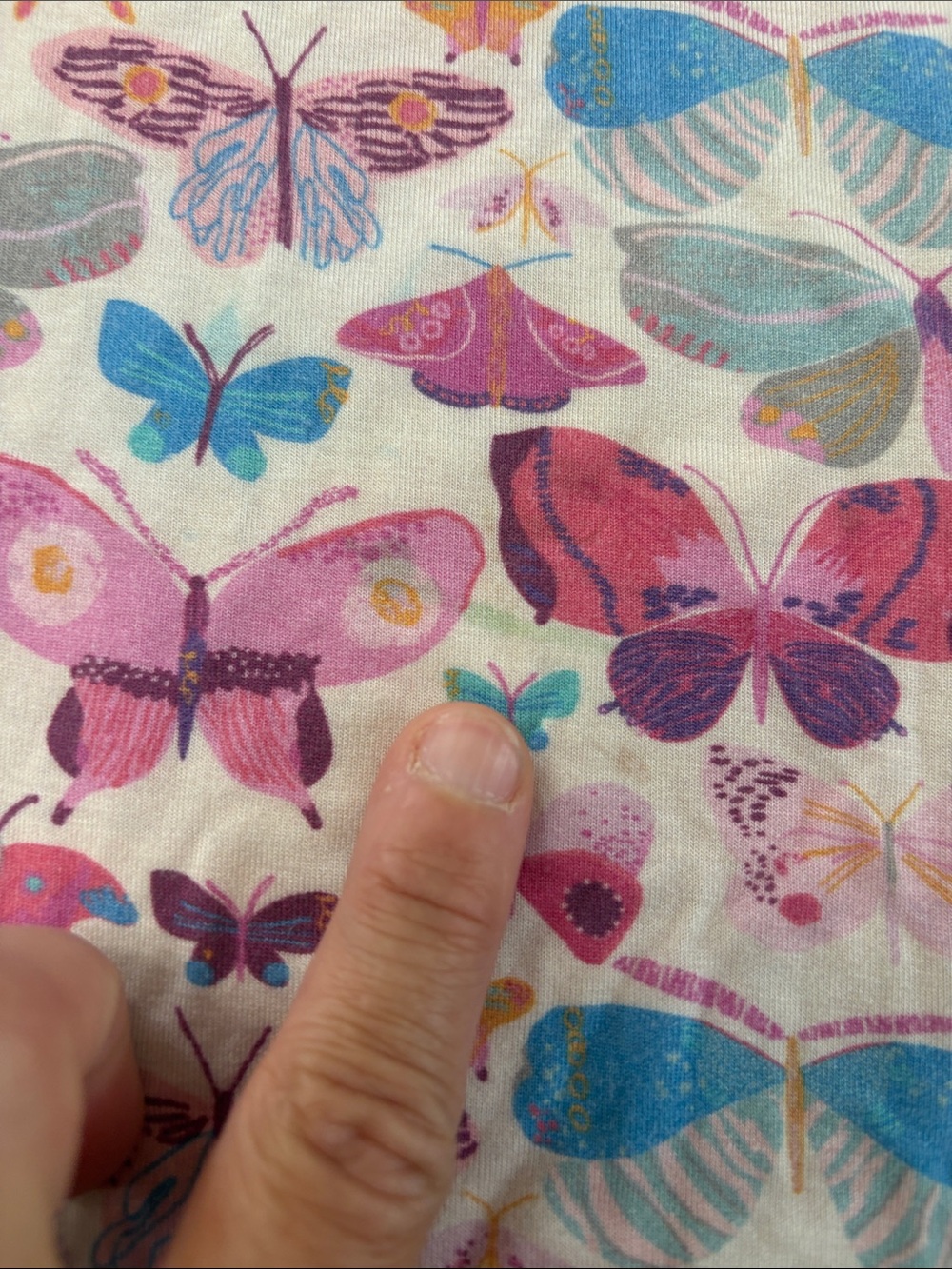 Magnetic Me Pink Butterfly Print Pajama Set 3T - Picture 4 of 8
